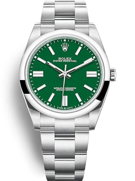 rolex groene wijzerplaat|Rolex Oyster Perpetual 41.